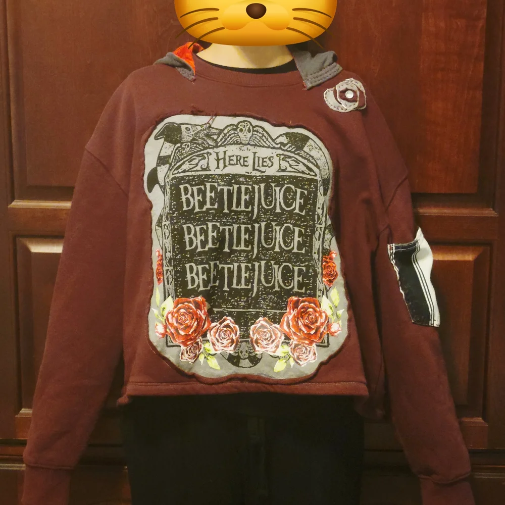 Athletic Works Maroon Graphic Sweater - Picture 7 of 15